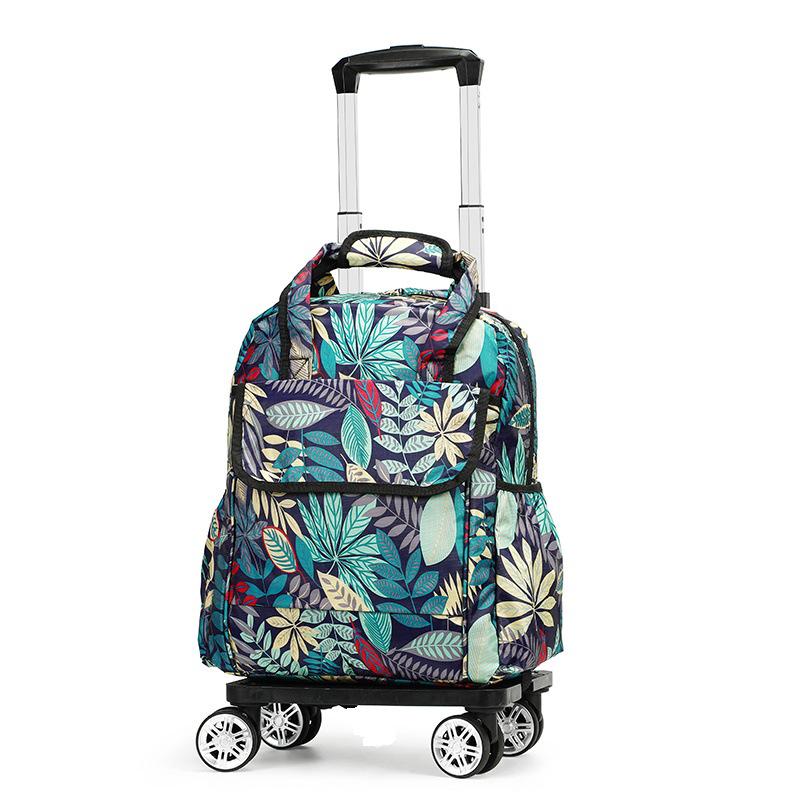 Detachable Rod Bag with Universal Wheels: Multi-functional, Portable, Folding Short-Trip and Shopping Handbag