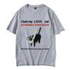 Zgubiłem mojego kota miłości Śmieszne Czarne Koty Mem Koszulki Unisex Damskie Codzienne Bawełniane Vintage Krótki Rękaw Koszulki Oversize Unisex