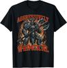 Aggressively Whimsical Dark Fantasy Warrior Battle Design T-Shirt