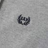 GAP Women's Pleated Logo Contrast Lapel Short Sleeve Dress