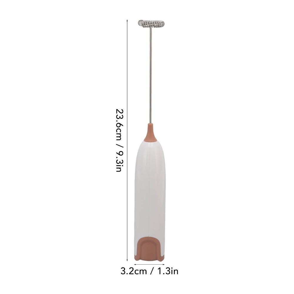 Battery Powered Milk Frother White Coffee Black Milk Beater Practical Milk Foam Maker  Home Kitchen