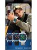 Sanda 6318 Men's Multi-Function Outdoor Sports Watch with Three-City Time, Countdown, and Waterproof Features