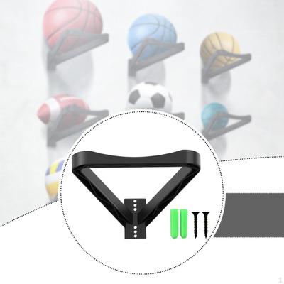 Wall Mount Basketball Holder Easy To Install Sturdy Practical Multipurpose Accessories