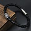 Men Leather Viking Bracelets Rune Charms Beads Valknut Amulet DIY Bracelets Bangles Jewelry