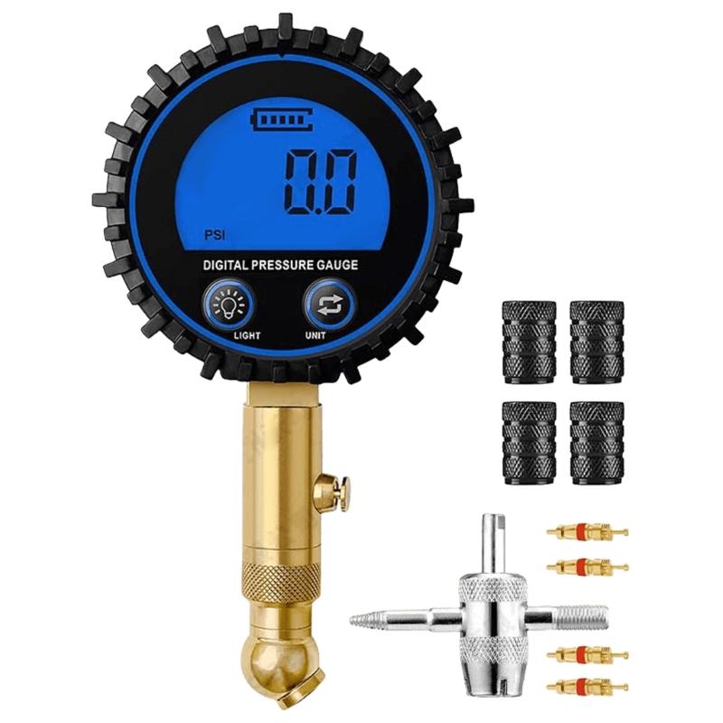 

High Precise Tire Pressure Gauge Measuring Instrument Tool with Easy to Read Digital Display for Car Motorcycles Vehicle