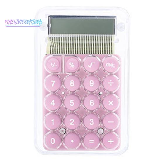 Student Calculator LCD Display Large Screen Silicone Buttons Battery Powered 8-digit Handheld Study Electronic Calculator School Supplies