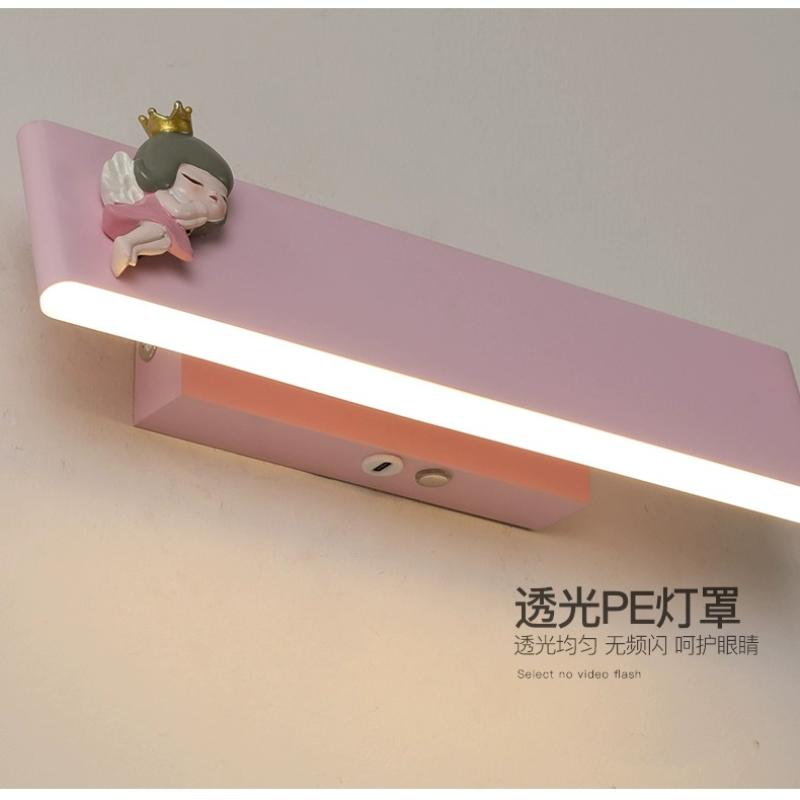 Cartoon Princess Room Bedside Wall Light With Rechargeable Battery Magnetic Design Baby Child Room Wall Lamp  Atmosphere Lamp