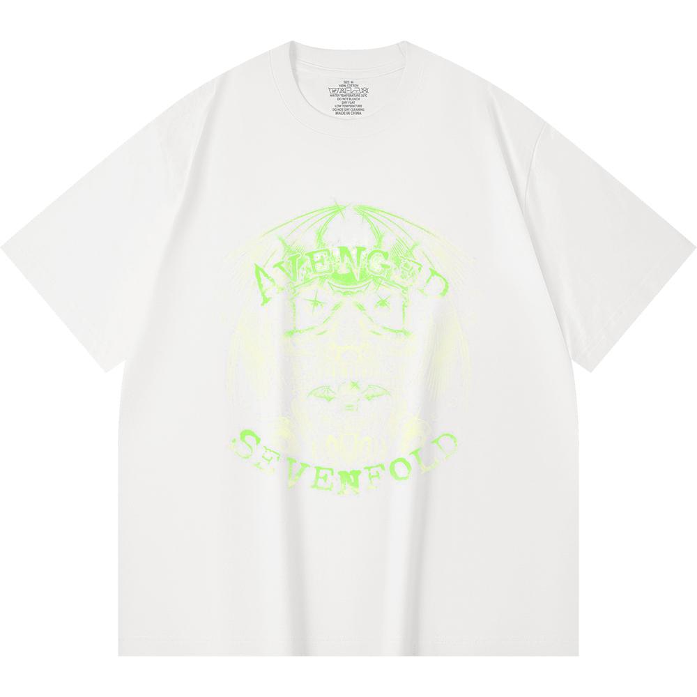 230 Gsm 100% Cotton Heavy Metal T-Shirt  Rock Band Popular Music Print Unisex Heavy Cotton T Shirt