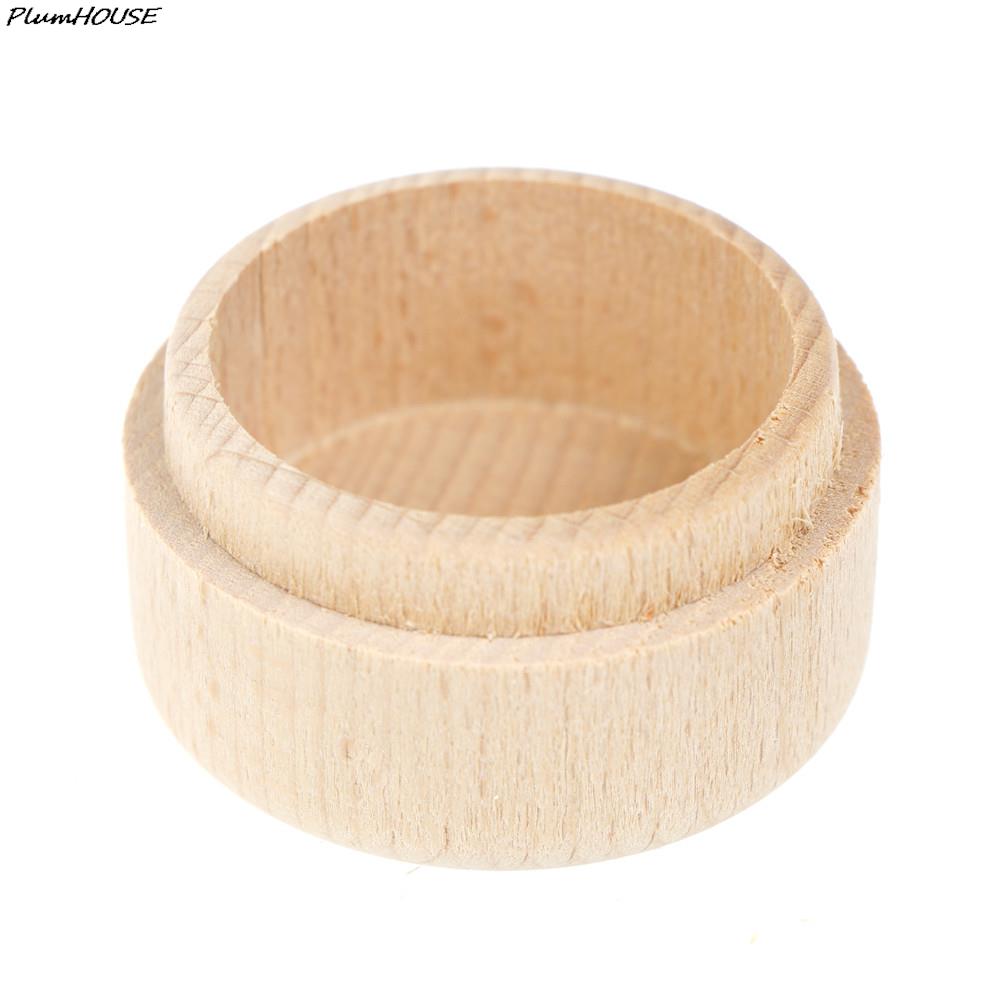Hot Storage Box Small Round Wooden Handmade Jewelry Organizer Soap Crafts Case Vintage Decorative Natural Craft Jewelry Box