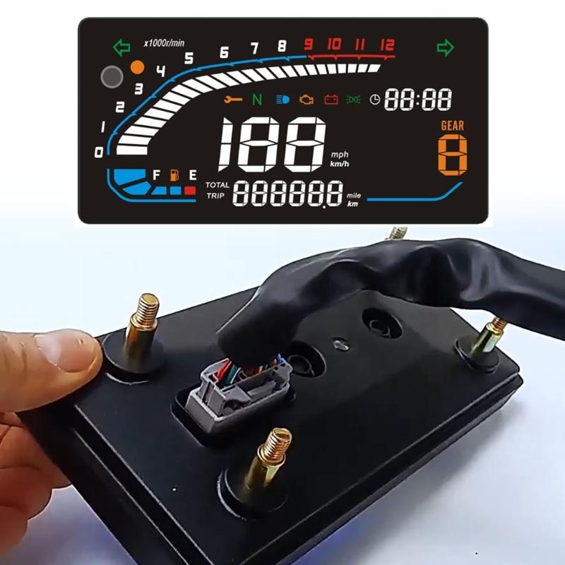 Digital Display Speedometer Odometer Dashboard Suitable for CM125 CM150 CM250 Waterproof Motorbike Instrument Tachometer