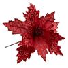 Elegant 25cm Glittering Poinsettia Flower for Holiday Celebrations