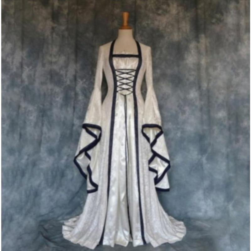 Nouvelle Robe d'Halloween Souhait Art Médiéval Rétro Cosplay