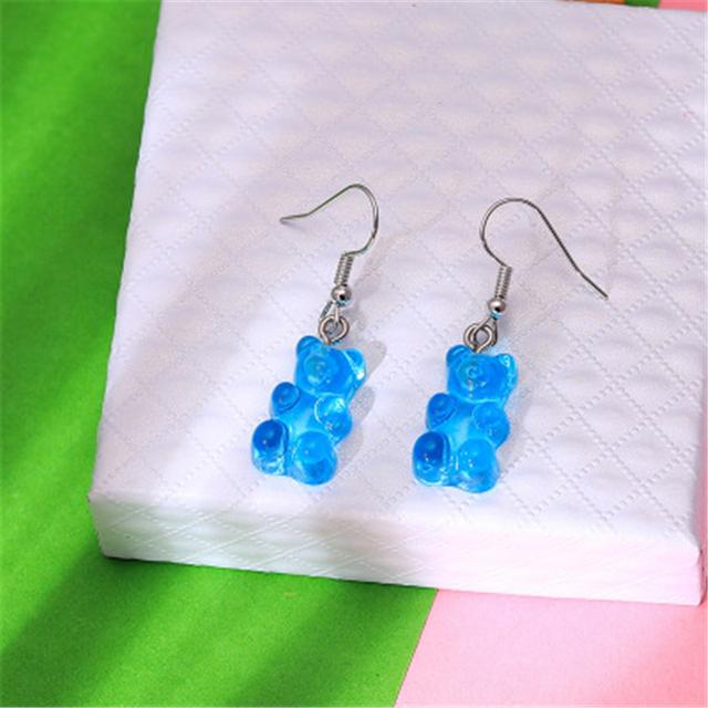 New Fashion Cute White Cloud Stud Earrings Delicate Mushroom Clouds for Women Girls Ear Jewelry Wholesale Gifts Bear
