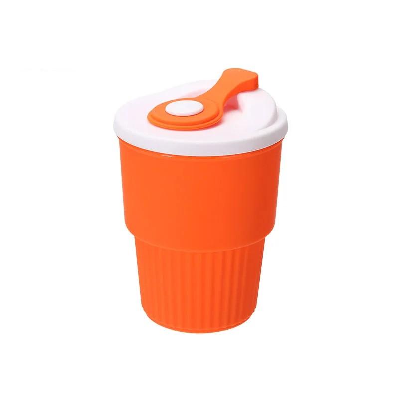 Platinum Silicone Straw Cup Ins Style Portable Durable High Temp Resistant Kids Water Bottle
