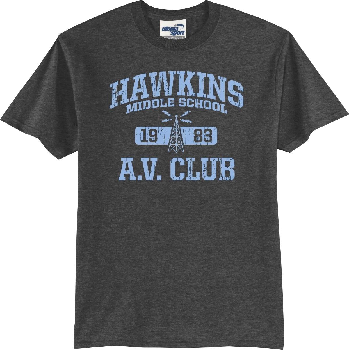 Hawkins Middle School A.V. Club Unisex T shirt (S-5X) L
