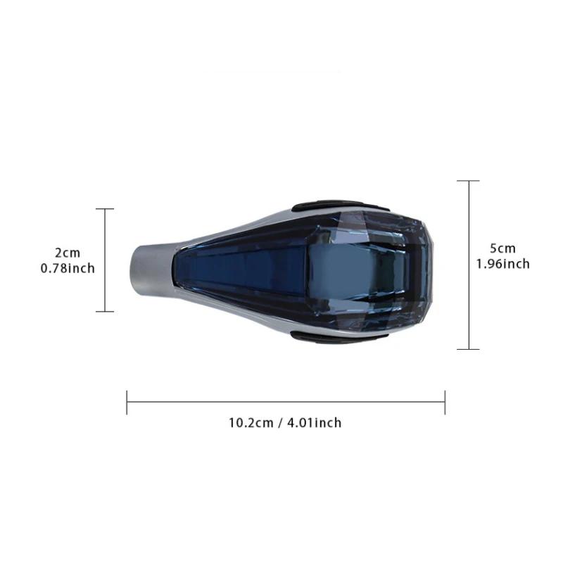 Pugms9 Crystal Gear Shift Head LED Illuminated Logo Car Gear Head for Skoda Octavia Kodiaq Fabia Rapid 3 Karoq Superb VRS Accessories