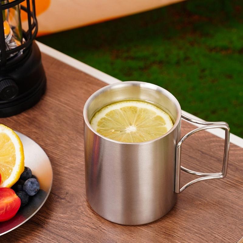 Camping Coffee Cup Portable Cooking Drinking Water Cup Outdoor Kitchen Equipment Travel Cookware Drink Cup Tourist Mug