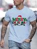 Merry Christmas Men's T-Shirts Summer Casual Round Neck Gym Tshirt Oversize Man Short Sleeve Tops Funny Harajuku Men's Clothes