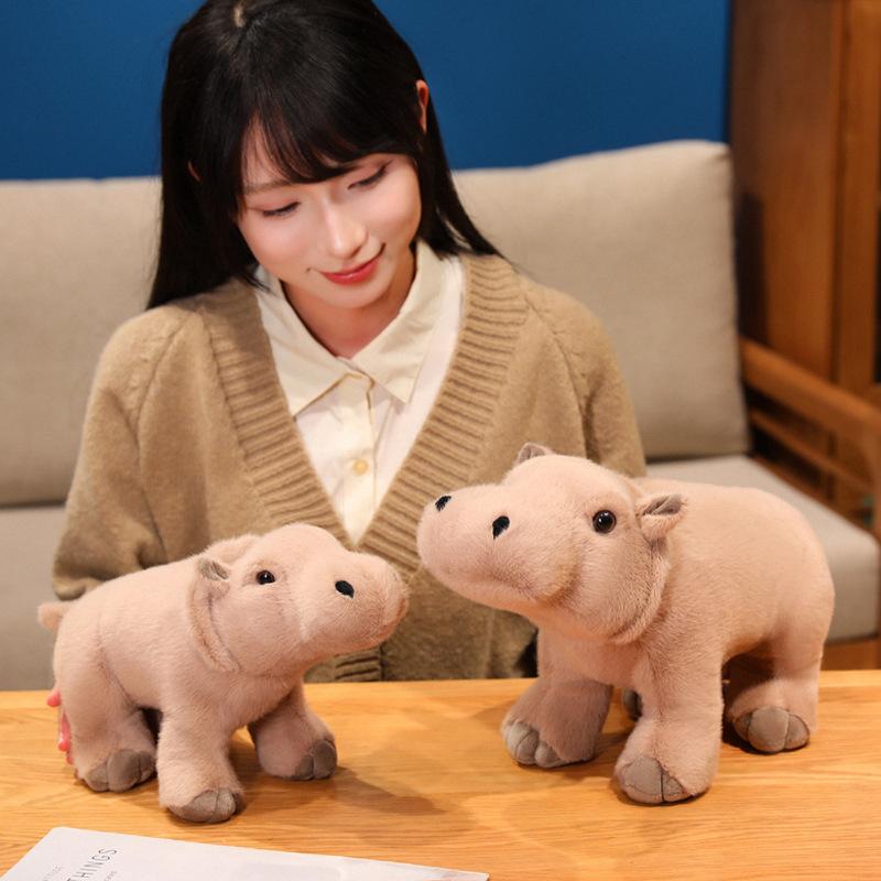 Cartoon Simulation Hippo Doll Plush Toy Little Hippo Doll Children Accompany Soothing Rag Doll Birthday Gift