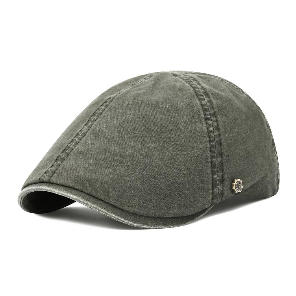 VOBOOM 100% Man's Beret Cotton Gatsby Hat Ivy Cap Irish Hunting Newsboy Cap Flat Cap Cabbie Hats Driving Golf Caps