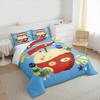 Duvet Cover Set Very Hungry Caterpillar Apple Blue Stars Eric Carle Illustration for Men Women Fan Gift Room Decor