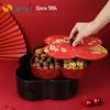 Wuhe Rotating Plum Blossom Compartment Candy & Snack Server