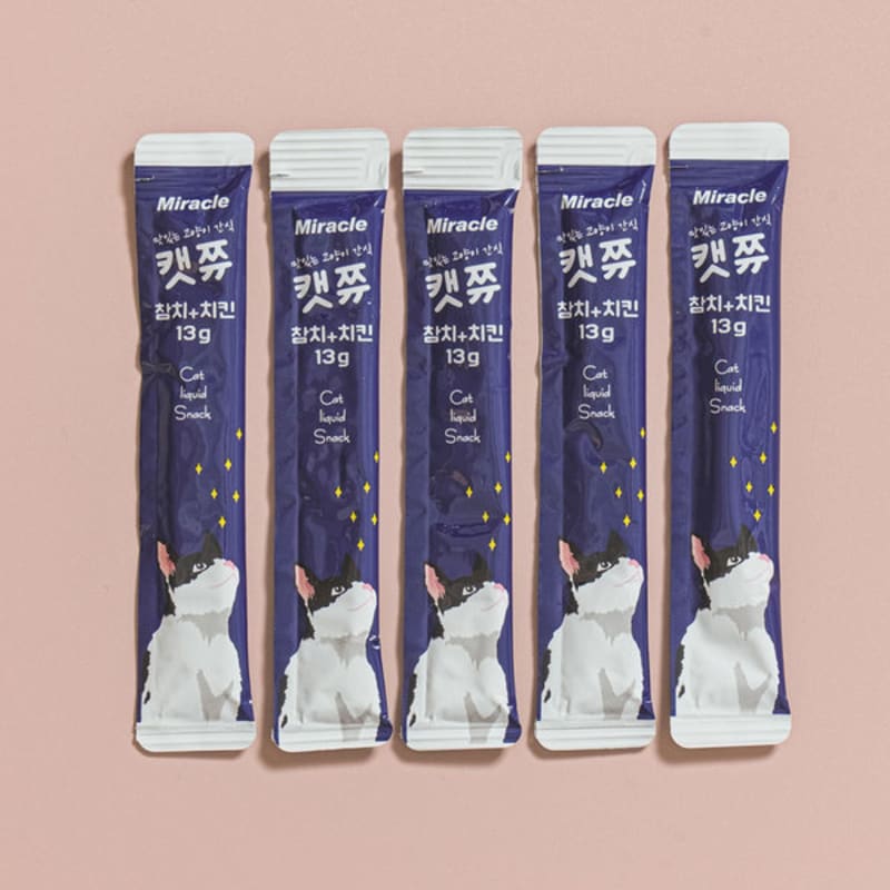 [Pet] 5 Cat Chew Sticks Tuna & Chicken
