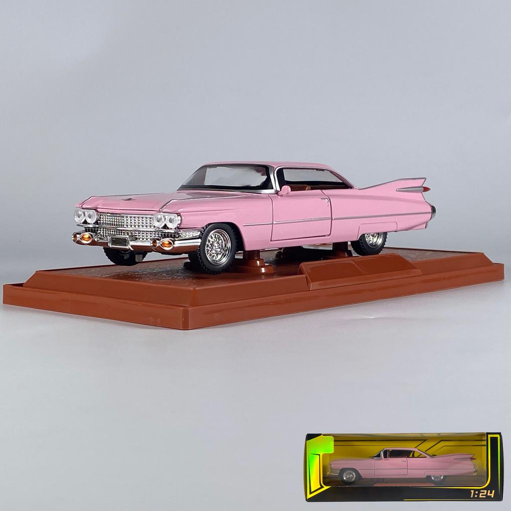 1:24 Cadillac Eldorado Biarritz 1959 Series 62 Alloy Diecast Metal Model Simulation Sound Light Birthday Present For Childrens