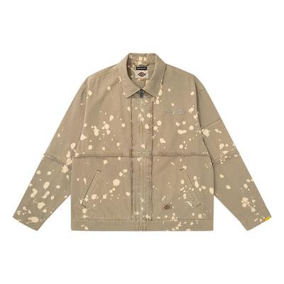 Dickies X Randomevent Collaboration Splatter Casual Jacket Men Jacket Sand DK009728CH1