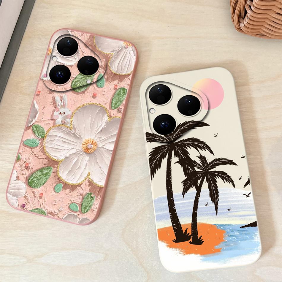 For Huawei Pura 80 Pro Plus Ultra 5G Phone Case Simple Design Cute Shell For Huawei Pura80 Full Protection Shockproof Soft Funda