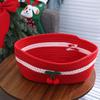 Creative Woven Storage Basket Large Capacity Clothing Sorting Basket Red Cherry Basket  Cosmetics