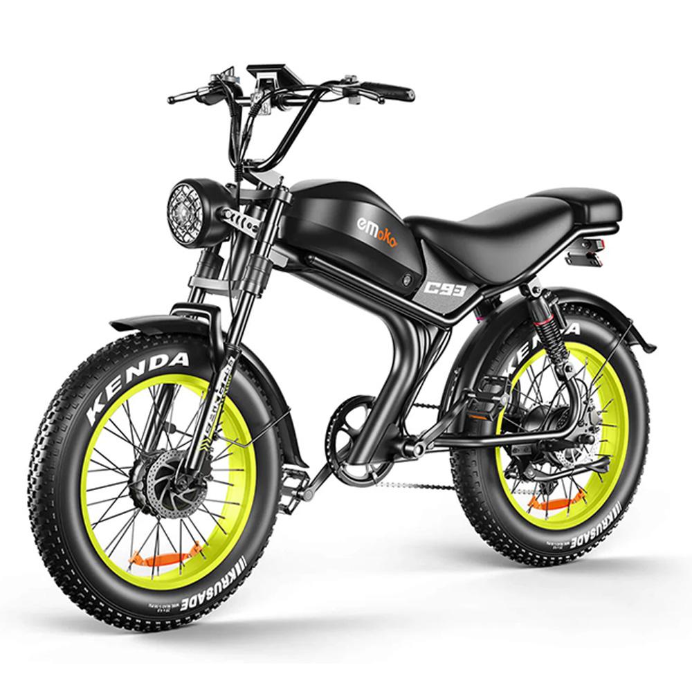 Emoko C93-D Dual-Drive Elektrofahrrad mit 2000W, 48V23Ah, 20×4.0 Fat Tire Pedelec, Hydraulische Scheibenbremsen E-Bike für Pendler & Outdoor-Abenteuer