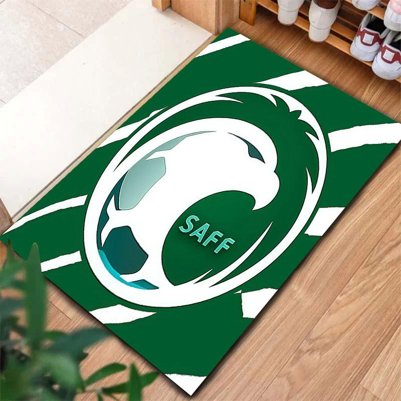 Saudi Arabia National Football Team Carpet Rug for Living Room Bedroom Home Sofa Decoration,Kids Play Non-slip Floor Mat