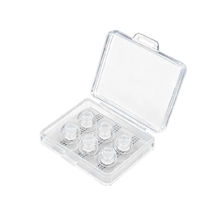 

Soft Silicone Ear Tips 3 Size Clear Sound Noise Isolation and Durability Earplugs for Long Use