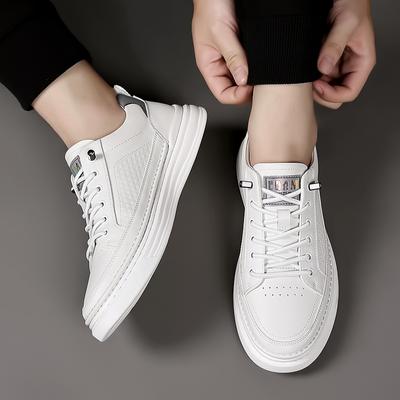 Fashion Men High Quality Flats Genuine Leather Mens All-match Sneakers Classic Skate Shoes Men Comfortable Non-Slip Men Casual Footwear