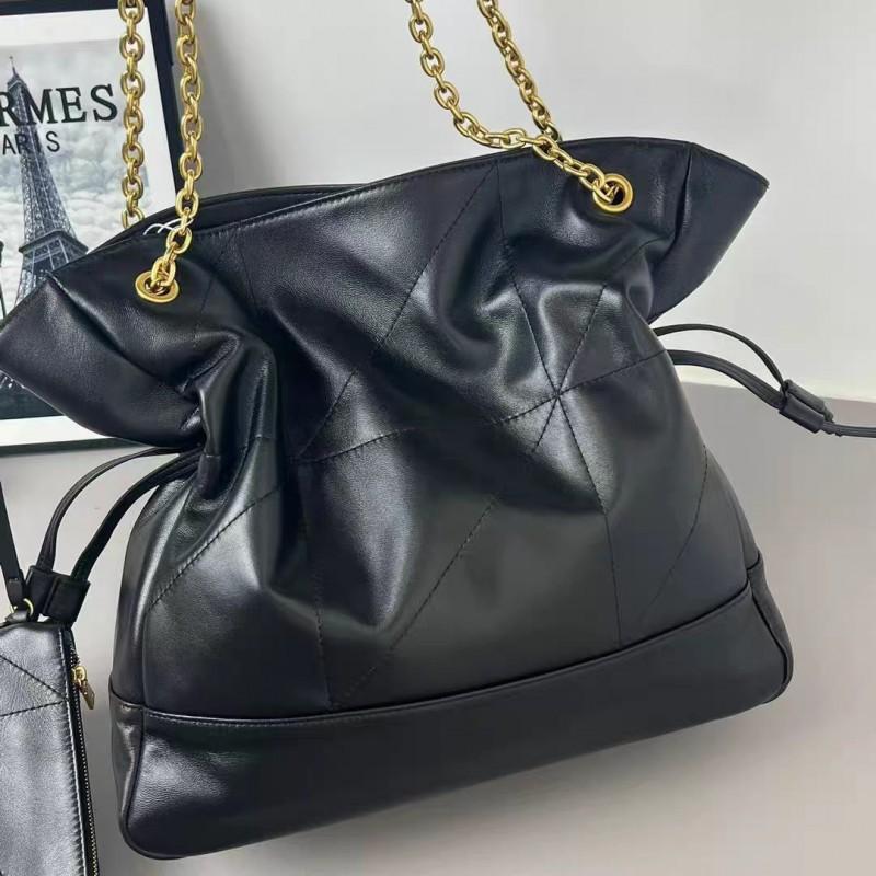 Blessing Bag Bucket Tote Large-capacity Handbag 2025 New Sheepskin Shoulder High-quality Diamond-grid Underarm