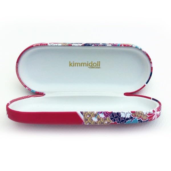 Kimmidoll Brillenetui mit Reinigungs-Kokeshi-Puppe Tuch, (HANA)