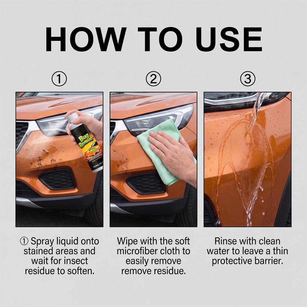 Stain Remover 120ml - Effective Cleaner for Removing from Car Paint and Glass