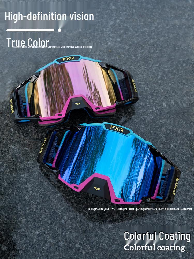 FXR Double-Layer Anti-Fog Goggles for Motorcycle, Off-Road, Mountain Biking & Skiing