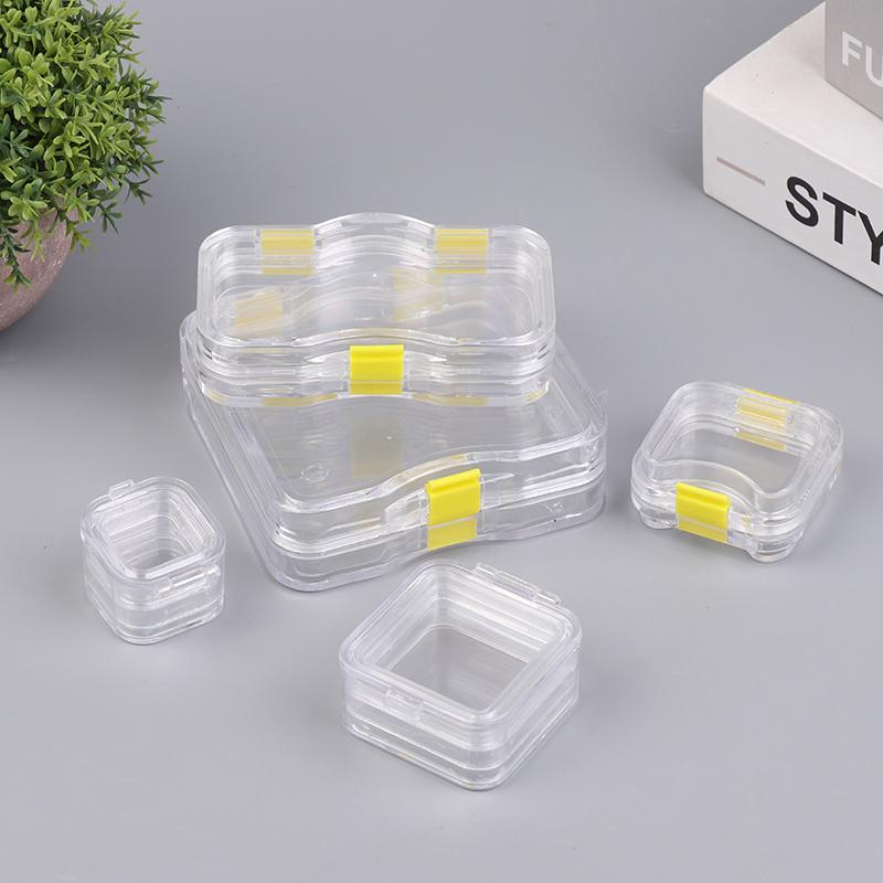 1 Pcs Plastic Dental Lab Box With Film Dentist False Tooth Case Box With Membrane Storage Boxes Denture Teeth Container Case