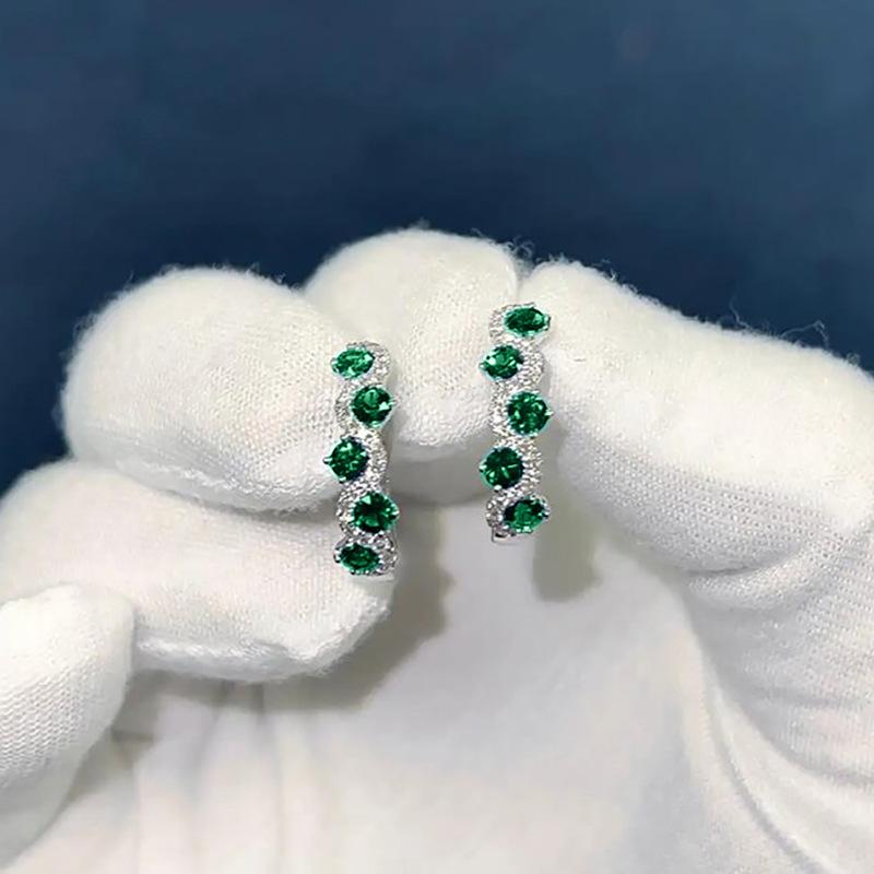 Lindon Mode Kupferlegierung Zirkon Schmuck Tropfenohrringe für Frauen Hochzeit Party Geschenke