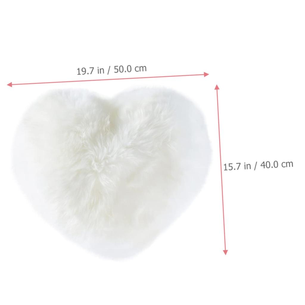Homoyoyo Heart-Shaped Pillow, Heart Plush Toy, Plush Cushion, Valentine's Day Plush Toy, Fluffy Sofa Cushion, Valentine's Day Throw Pillow, Plush