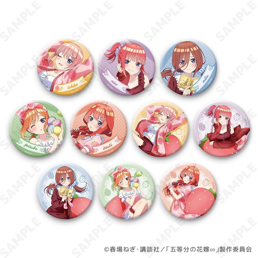 

The Quintessential Quintuplets The Quintessential Quintuplets Strawberry Roomwear Trading Can Badge 1box 10pcs