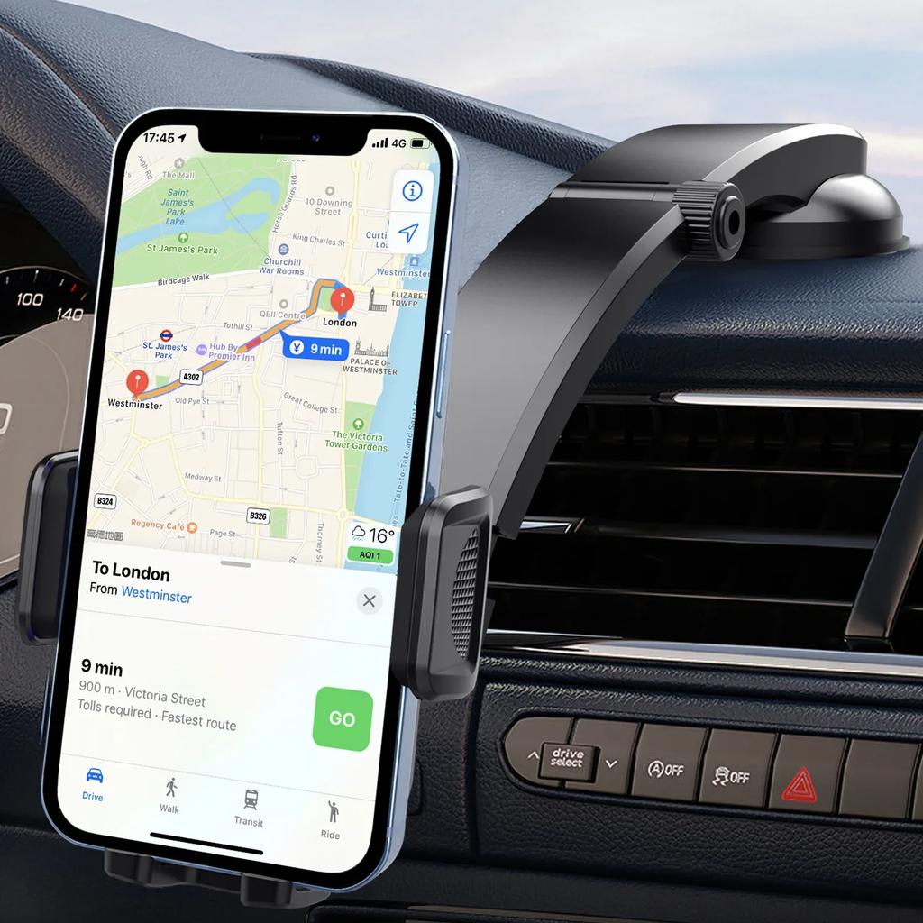 Grawitacyjny Uchwyt na Telefon Samochodowy na Deskę Rozdzielczą Uniwersalny Stojak na Telefon Komórkowy Komórkę dla iPhone Android Galaxy 4.7-7.9" Telefonów Komórkowych