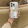 Full Coverage Silicone Phone Case With 3D Golden Horse Aurora Glitter IPhone 17 Pro Max 16 15 14 Series