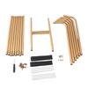 Wedding Sign Holder Carbon Steel Heavy Duty Metal Easel Sign Stand with 4 PU Leather Straps   Height