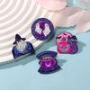 Glow In Dark Halloween Ghost Pumpkin Brooch Alloy Enamel Badge Festival Gift Accessory Cartoon Pin Corsage