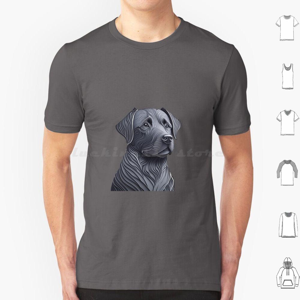 Black Labrador Layered Art T Shirt 6xl Cotton Cool Tee Black Labrador Dog Black Labrador Art Labrador Dog Design Black Labrador