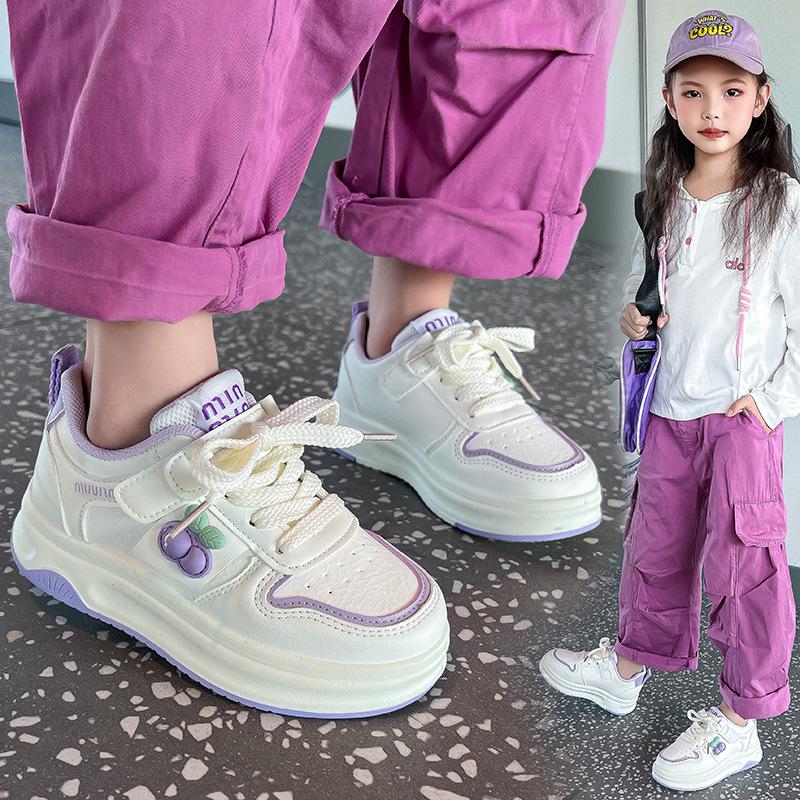 

Bohatu Girls Cherry White Casual Sports Shoes 2026 Spring Edition Six pairs from Size 26 to 31 фіолетовий