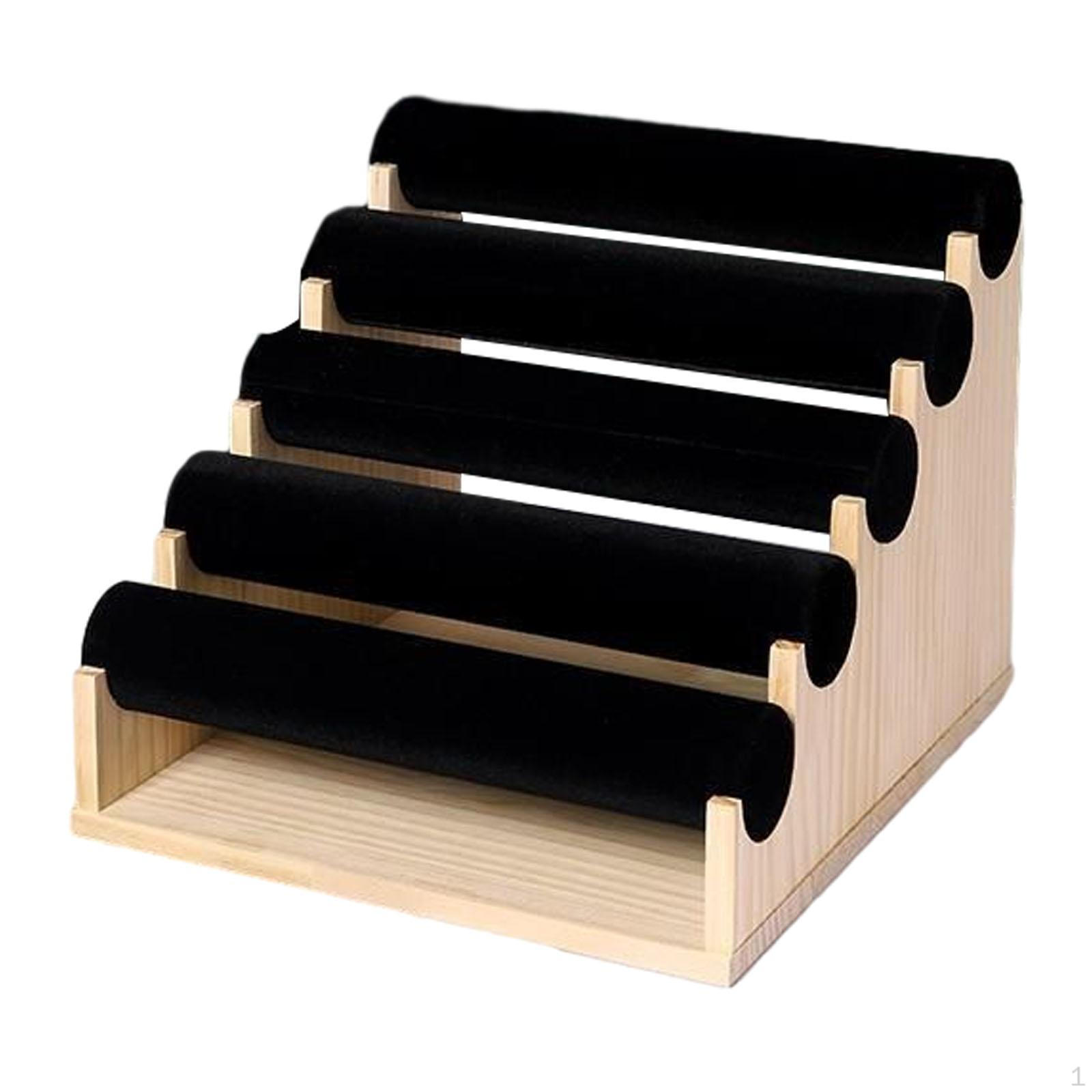 

5-ярусная подставка для браслетов для столешницы, органайзер для браслетов и часов чёрный